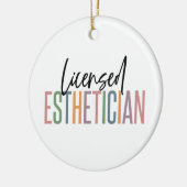 ライセンスエステティシャン美容師ビューティシャン セラミックオーナメント (左)