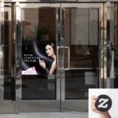 ライセンスカスタマイズ美容師の申請希望 ウィンドウサイン (オフィスドア)