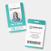 ライセンスパーソナライズされた済の実用ナースLPN写真 バッジ (Front & Back)