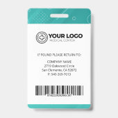 ライセンスパーソナライズされた済の実用ナースLPN写真 バッジ (Back)