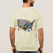 ライセンスプレートアート – メンズフリース Tシャツ (裏面)
