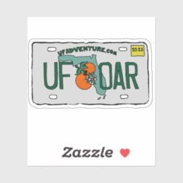 ライセンスプレートステッカー シール