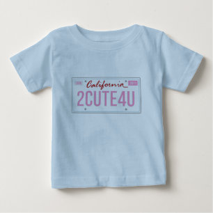 ライセンスプレートデザイン ベビーTシャツ
