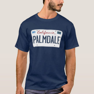 ライセンスプレートパームデールカリフォルニアTシャツ Tシャツ