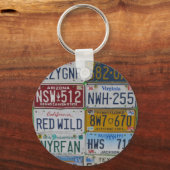 ライセンスプレートラバーズキーチェーン キーホルダー (正面)