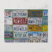 ライセンスプレート恋人はがき ポストカード (正面)