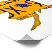 ライセンスプレート2014年のアメリカ合衆国の地図 ポスター (角)