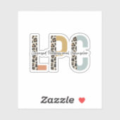 ライセンスプロフェッショナルカウンセラー、LPC学生グラード シール (シート)