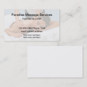 ライセンスマッサージセラピストのビジネスプロファイルカード 名刺 (正面/裏面)