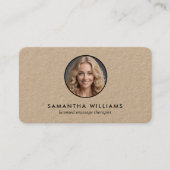 ライセンス🪔マッサージセラピストカスタムQR写真 名刺 (正面)