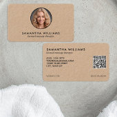 ライセンス🪔マッサージセラピストカスタムQR写真 名刺