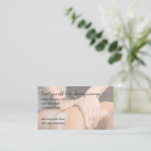 ライセンスマッサージセラピストシンプル名刺 名刺 (スタンド正面)