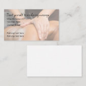 ライセンスマッサージセラピストシンプル名刺 名刺 (正面/裏面)