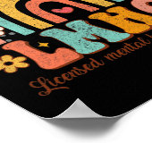 ライセンスメンタルヘルスカウンセラーセラピストGroovy ポスター (角)