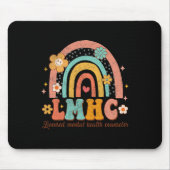 ライセンスメンタルヘルスカウンセラーセラピストGroovy マウスパッド (正面)