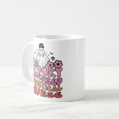 ライセンス不気味済の実用ナースLpn女性 コーヒーマグカップ (正面左)