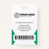 ライセンス供与された実用的なナースLPNロゴの写真とバーコード バッジ (裏面)