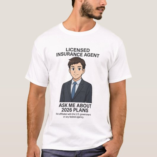 ライセンス保険エージェントシャツ Tシャツ (正面)