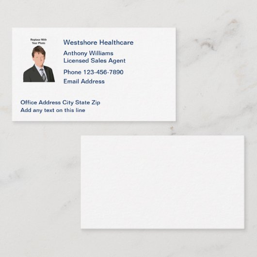 ライセンス医療販売代理店の写真  名刺 (正面/裏面)