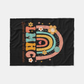 ライセンス取得のメンタルヘルスカウンセラーセラピスト Groovy フリースブランケット (正面(横))