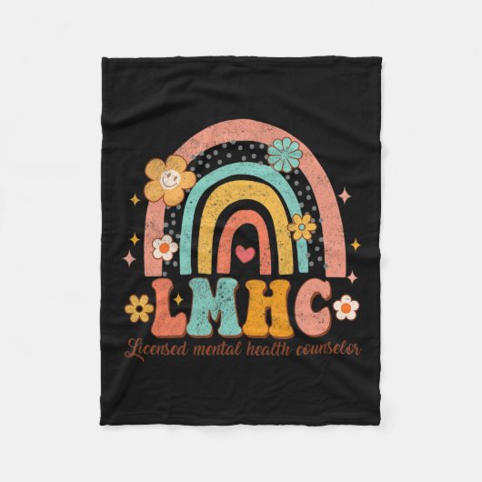 ライセンス取得のメンタルヘルスカウンセラーセラピスト Groovy フリースブランケット (正面)