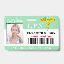 ライセンス実用ナース|医療写真ID バッジ