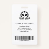 ライセンス実用ナースLPNフォトバーコードメディカル バッジ (裏面)