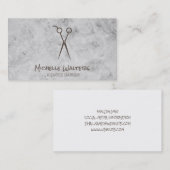 ライセンス理容師 | シアーズ | 大理石 名刺 (正面/裏面)