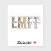 ライセンス結婚と家族セラピストLMFTギフト シール (シート)