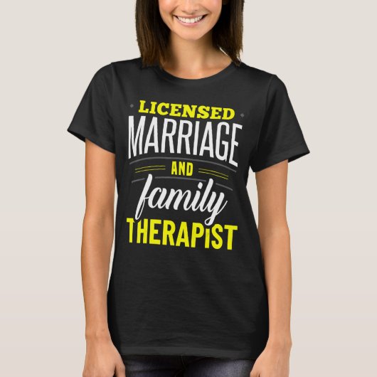 ライセンス結婚家族セラピストLMFTアパレル Tシャツ (正面)