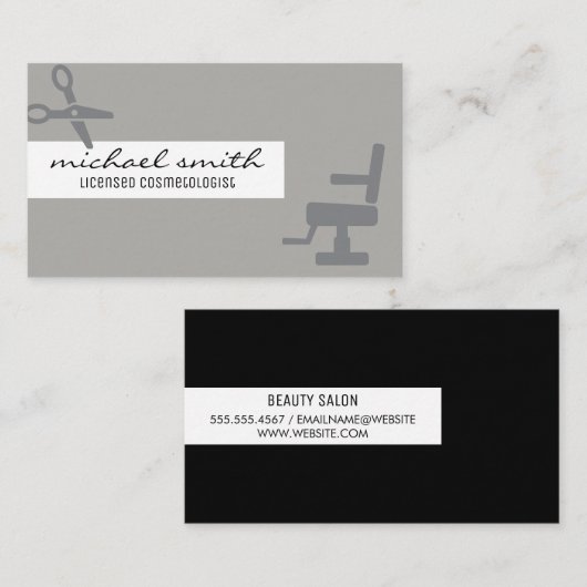 ライセンス美容師 名刺 (正面/裏面)