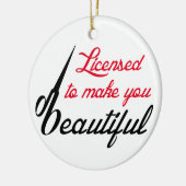 ライセンス セラミックオーナメント (左)