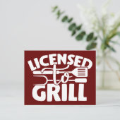 ライセンス トゥ グリル ポストカード (スタンド正面)
