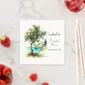 ライタリアンドルチェヴィータブライダルシャワー スタンダードカクテルナプキン (インサイチュ)