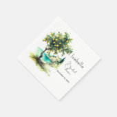 ライタリアンドルチェヴィータブライダルシャワー スタンダードカクテルナプキン (角)