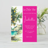 ライタリアンドルチェヴィータブライダルシャワー 招待状 (スタンド正面)