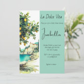 ライタリアンドルチェヴィータブライダルシャワー 招待状 (スタンド正面)