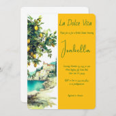 ライタリアンドルチェヴィータブライダルシャワー 招待状 (正面/裏面)