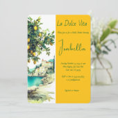 ライタリアンドルチェヴィータブライダルシャワー 招待状 (スタンド正面)