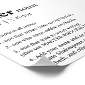 ライターおもしろい辞書 ポスター (角)