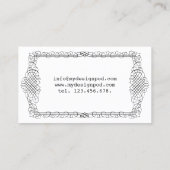 ライターのクイル作家名刺 名刺 (裏面)