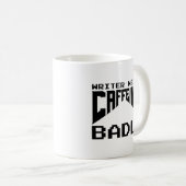 ライターはカフェインを切実に必要なコーヒーマグ コーヒーマグカップ (正面右)
