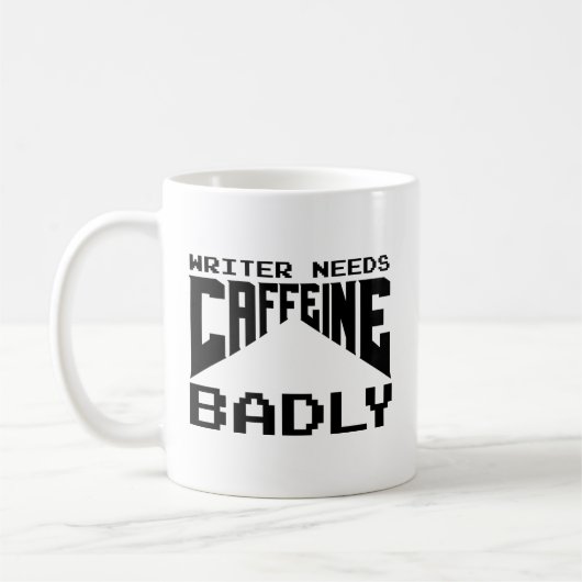 ライターはカフェインを切実に必要なコーヒーマグ コーヒーマグカップ (左)