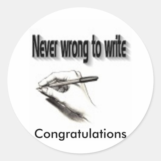 ライターへのギフト ラウンドシール (正面)