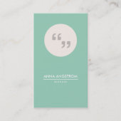 ライターまたはブロガーの名刺 名刺 (正面)