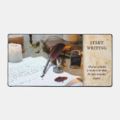 ライターまたはブロガーの感動的引用文 デスクマット (正面)