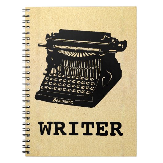 ライターアンティークタイプライター ノートブック (正面)