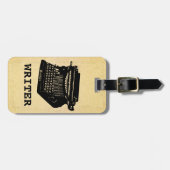 ライターアンティークタイプライター ラゲッジタグ (正面横)