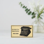 ライターアンティークタイプライター 名刺 (スタンド正面)