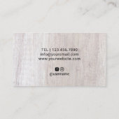 ライターエディター作家ペンNibロゴClasy Wood 名刺 (裏面)